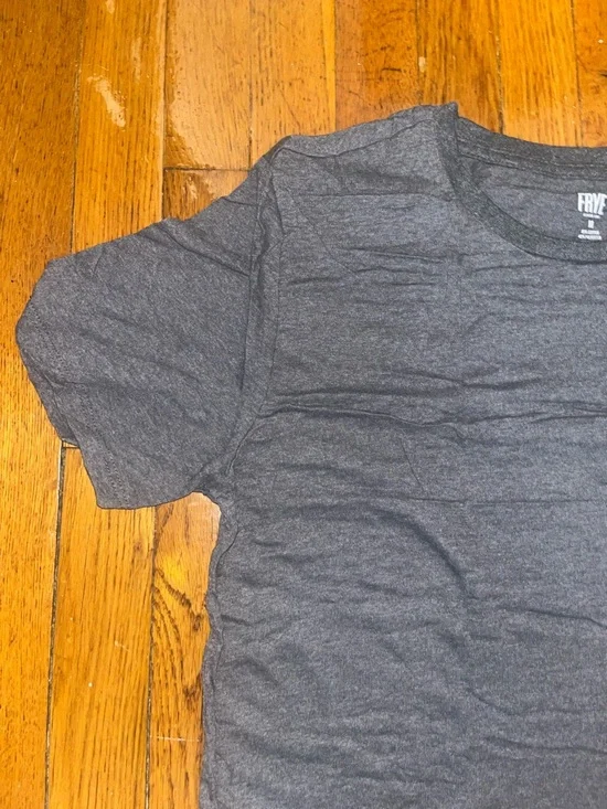 Frye Charcoal Crewneck T-Shirt - NWOT - Picture 2 of 6